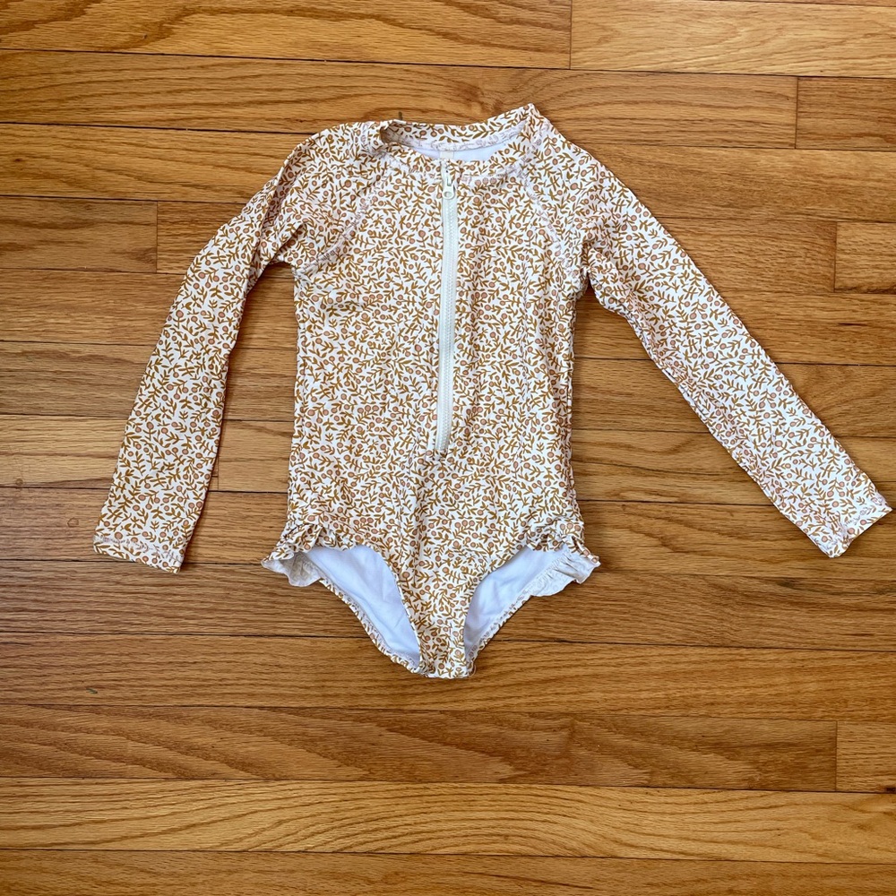 Rylee + Cru Rash Guard One-Piece, 4-5Y